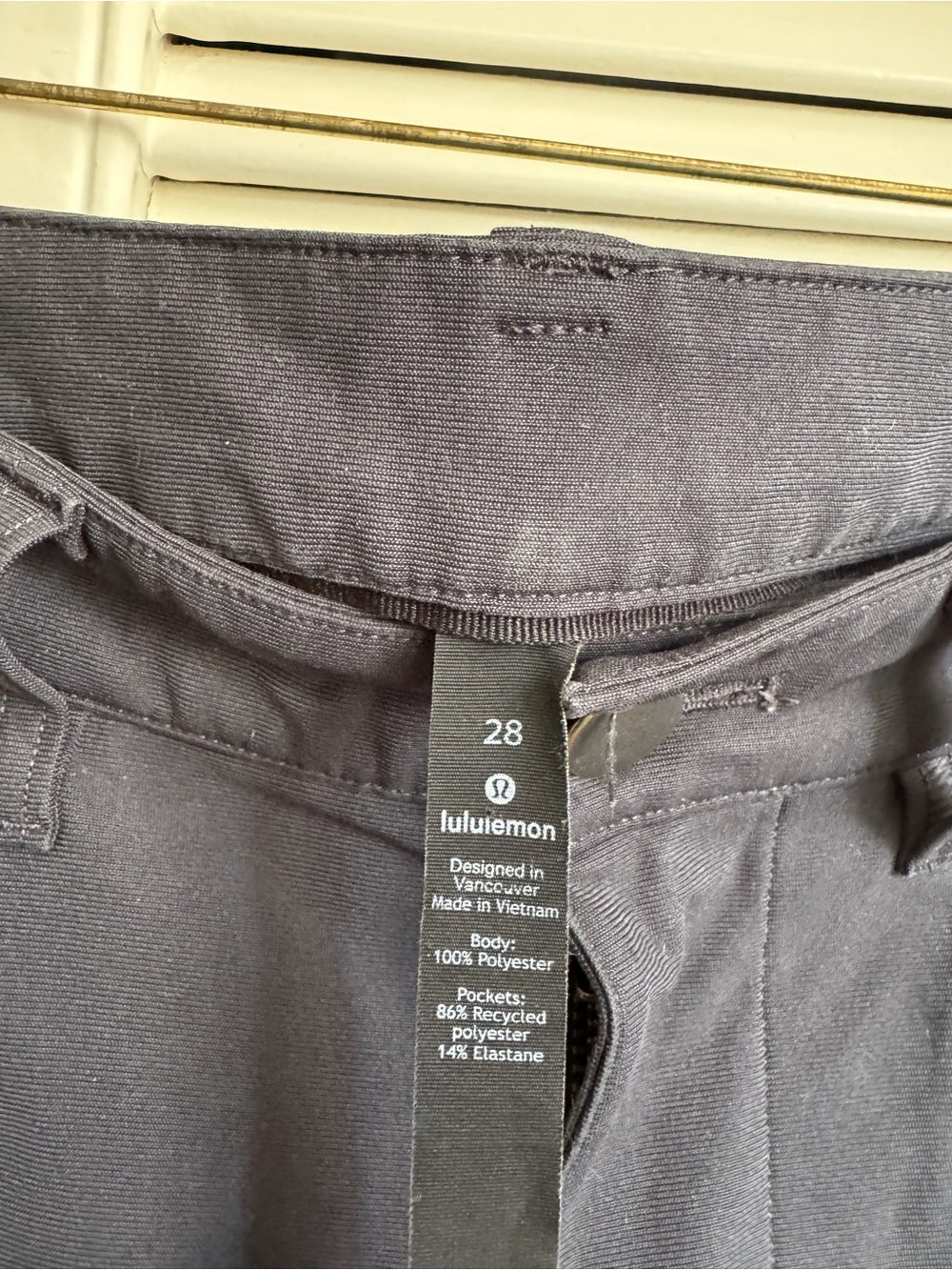 lululemon athletica Men's Charcoal Gray Chinos